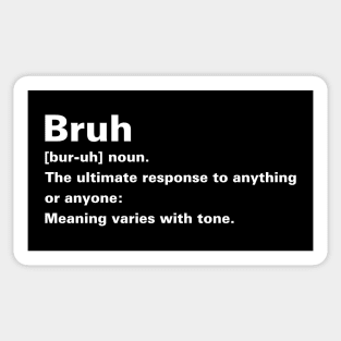 Bruh Definition Sticker